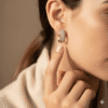 IGI-certified diamond earrings in 14k gold