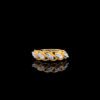 18K Yellow Gold Cluster Diamond Ring