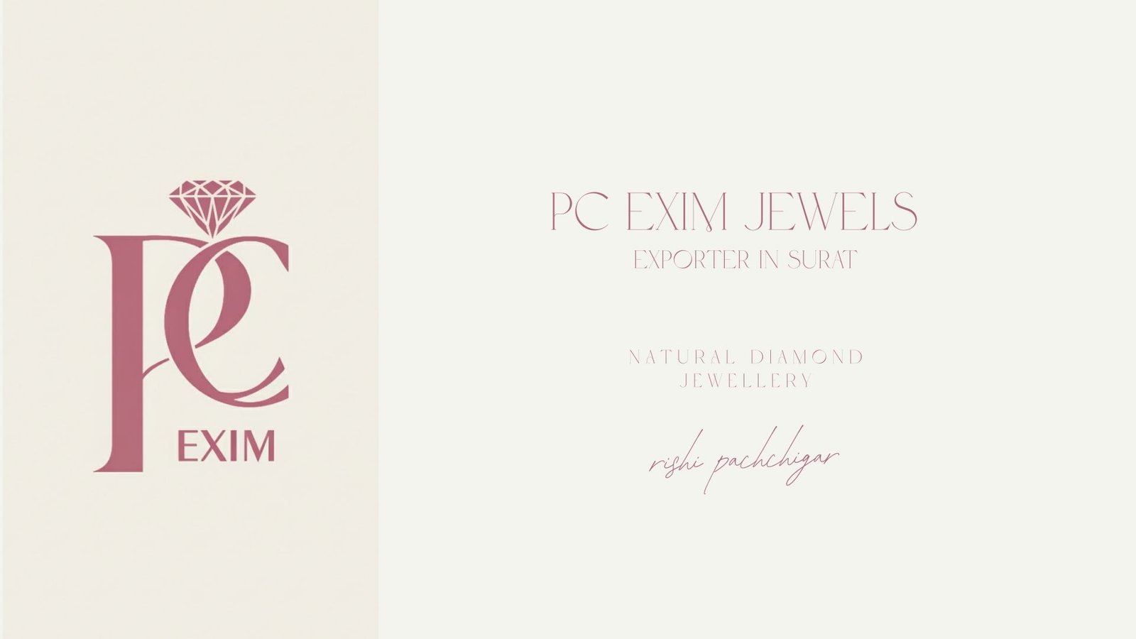 Elegant logo for diamond exporter