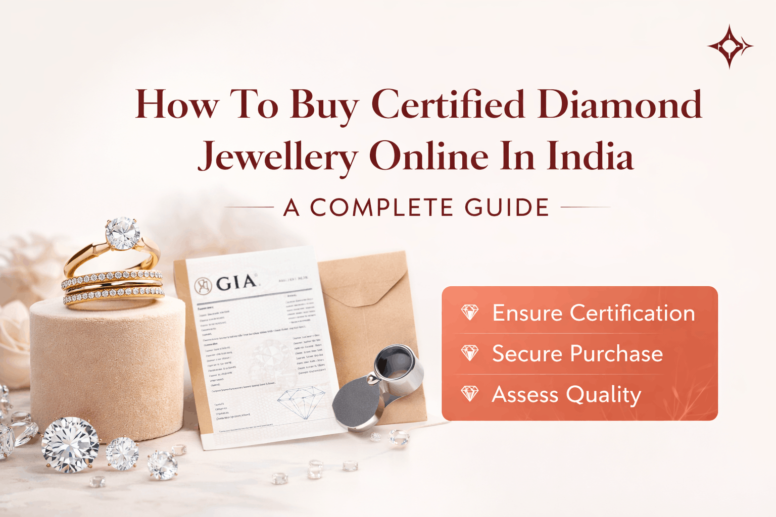 How to buy certified diamond jewellery online guide banner