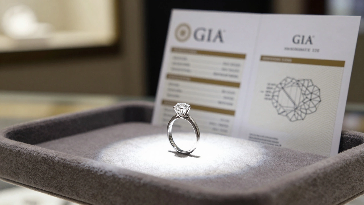 certified diamond jewellery online with GIA certificate
