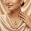 Aurex Eye Diamond Pendant & Earring Set