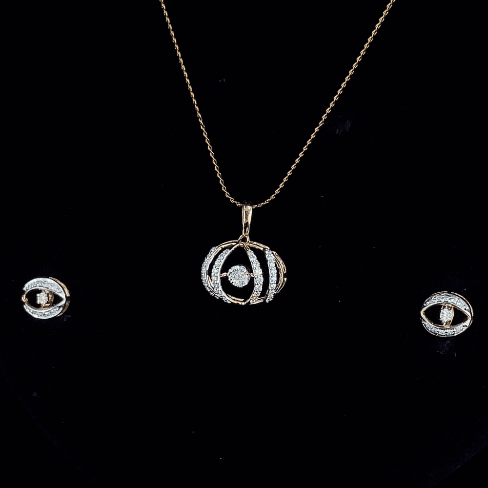 Aurex Eye Diamond Pendant Set.