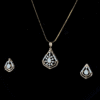 Elvarra Diamond Pendant&Earring Set