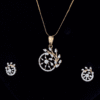 Floravelle Diamond Pendant & EarringSet