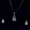 Velisara Diamond Pendant & Earring Set