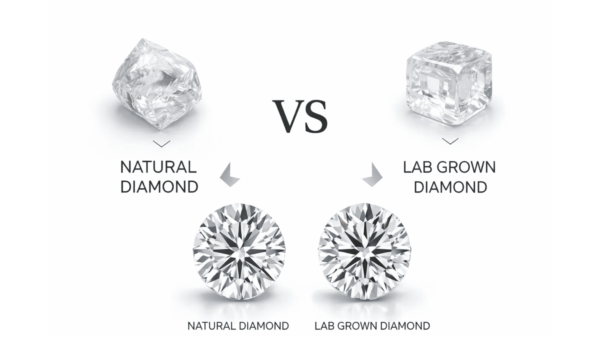 natural vs lab grown diamond comparison